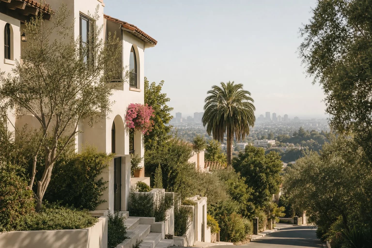 A sunlit Los Angeles South Bay neighborhood within Qinti's residential service area